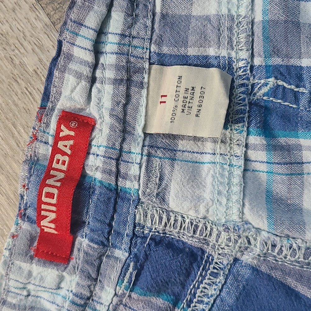 Unionbay Size 11 Plaid Blue Shorts Juniors - Picture 4 of 4